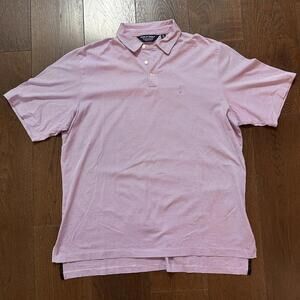 Polo Golf Ralph Lauren Men's Purple Cotton Striped Polo Shirt Sz Large